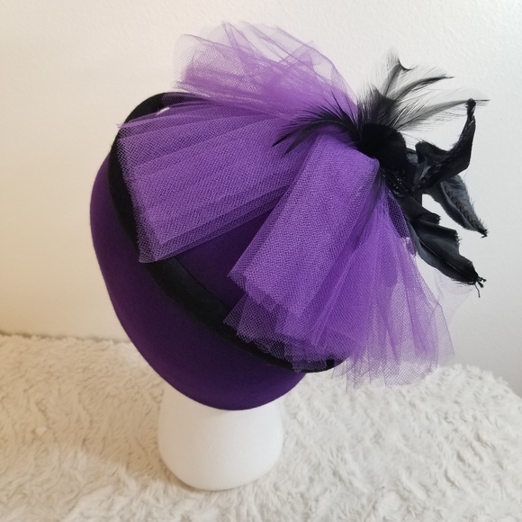 NWT Bollman Hat Co. Purple Doeskin Wool Felt Hat - Picture 4 of 16